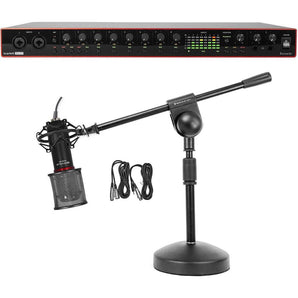 Focusrite Scarlett 18i20 3rd Gen 18-in, 20-out USB audio interface+Mic and Boom Stand