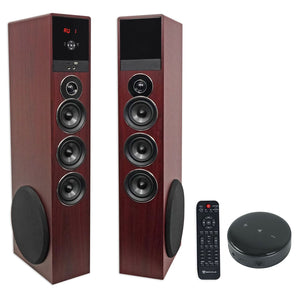 Rockville TM150C Home Theater Buetooth Tower Speakers + 10" Sub + Wifi Receiver