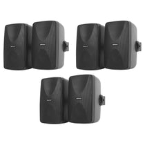 (6) WET-7020B Black Home Theater Wall Speakers For Living Room/Office