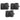(6) Rockville WET-7020B Black Home Theater Wall Speakers For Living Room/Office