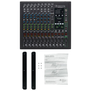 Mackie ONYX12 12-Channel Analog Mixer w/USB/3-Band EQ/Bluetooth+Rack Kit