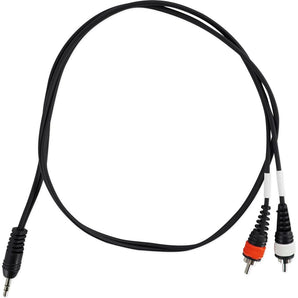 Rockville RNRMR3 3' 3.5mm 1/8" TRS to Dual RCA Cable 100% Copper
