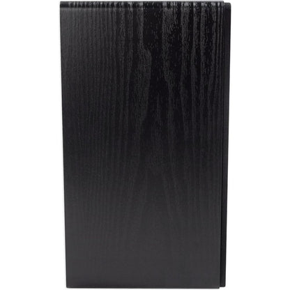 RockShelf 64B Black 6.5" Home Bookshelf Speakers + 36" Stands