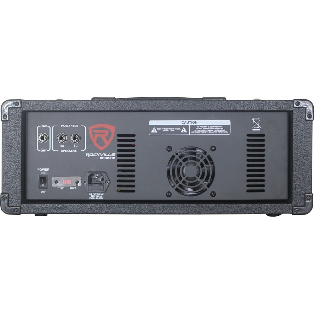 Rockville 12" Church Speakers+Mixer+Stands+Mics+Bluetooth 4 Church Sound Systems