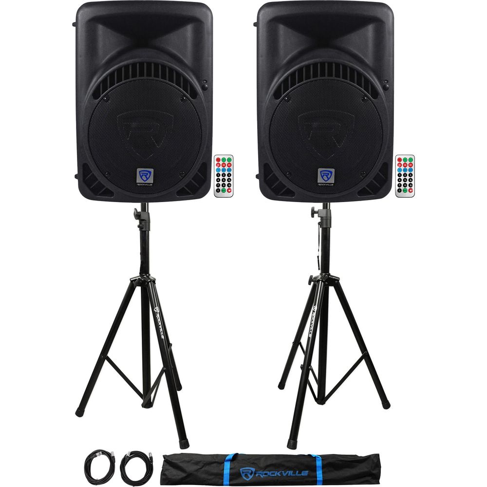 RPG12BT V2 2-Pack + Adjustable Tripod Stands Bundle