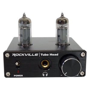 Rockville TubeHead Tube Headphone Amplifier Amp / 6K4 Tubes / 16-300 Ohms/180mW