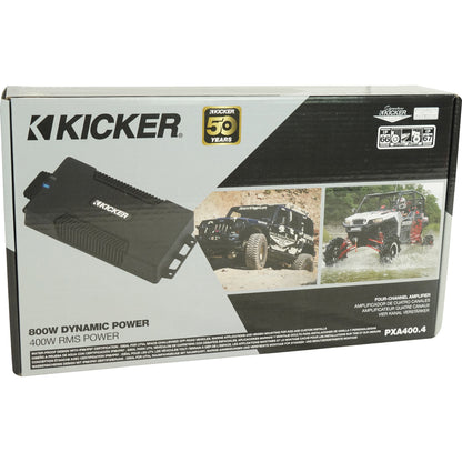 KICKER 48PXA4004 400w 4-Channel Amplifier Class-D Amp for ATV/UTV/RZR PXA4004