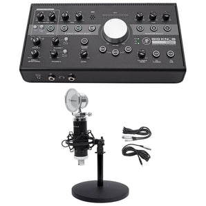 Mackie Big Knob Studio+Plus Monitor Controller Interface+Microphone+Mic Stand