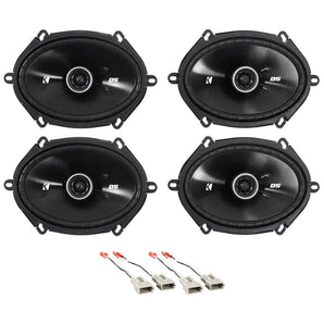 Kicker 6x8" Front+Rear Factory Speaker Replacement Kit For 1999-2003 Ford F-150