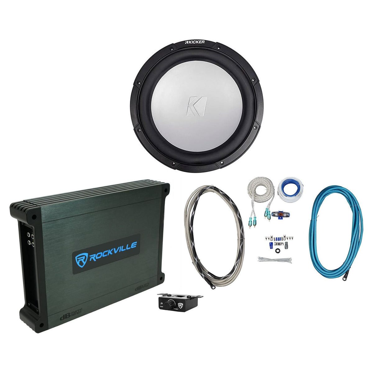 45KMF124 Subwoofer with dBM12 Mono Amplifier and RMWK4 Wire Kit