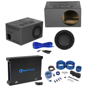 Polk Audio DB1042DVC 10” 1050w Subwoofer+Vented Sub Box+Mono Amplifier+Amp Kit