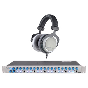 Beyerdynamic DT-880 Pro 250 Ohm +Presonus HP60 6 Channel Headphone Amplifier Amp