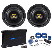 W8 K9 Series 8" Subwoofers 2-Pack + dB14 Amplifier Bundle