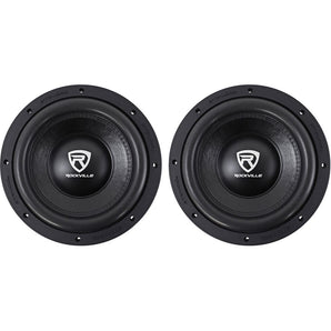 (2) Rockville W10K6D2 V2 10" 4000 Watt Car Audio Subwoofers Dual 2-Ohm Subs