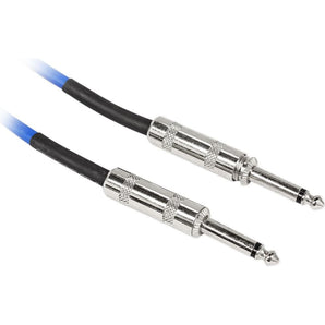 Rockville RCGT20BL 20' 1/4'' TS to 1/4'' TS Instrument Cable-Blue 100% Copper