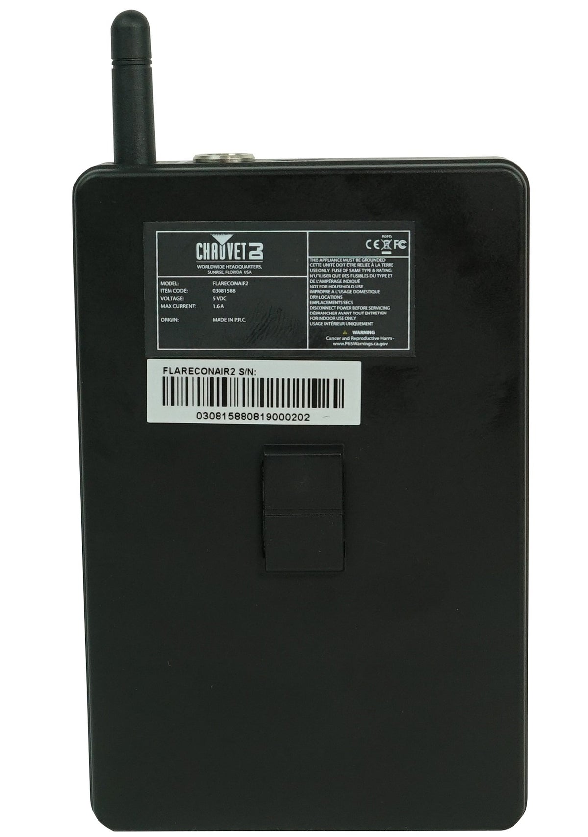 Chauvet DJ FlareCON Air 2 Wireless Wi-Fi Receiver+D-Fi Transmitter in one Unit