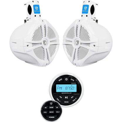 RWB80W White 2-Pack + Marine Gauge Receiver Bundle