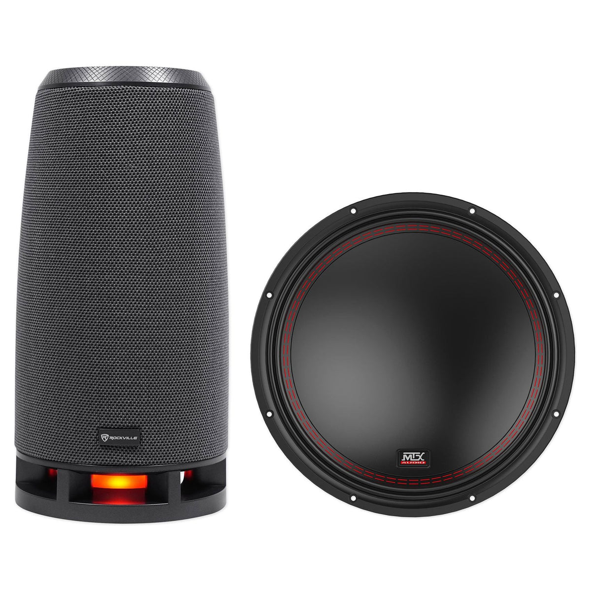 5512-44 12" Subwoofer + (2) ROCK EVERYWHERE Bluetooth Speakers