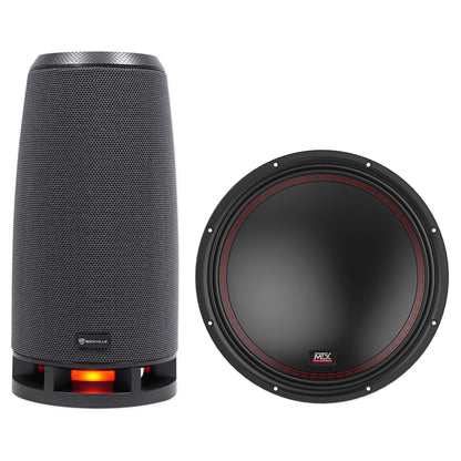 5512-44 12" Subwoofer + (2) ROCK EVERYWHERE Bluetooth Speakers