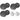 (6) HC655 6.5" 500 Watt Black In-Ceiling Home Theater Speakers+JBL Subwoofers