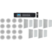 CCL5T White 16-Pack + RCS180-6 Amplifier Bundle