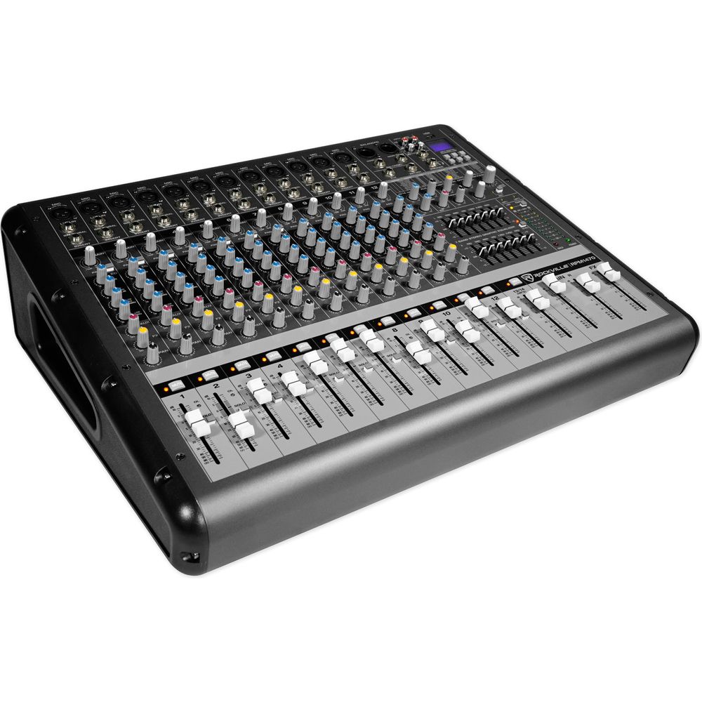 JRX225 Dual 15" PA Speakers with RPM1470 Powered Mixer
