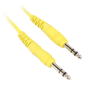 8 Rockville RCTR103Y Yellow 3' 1/4'' TRS to 1/4'' TRS Cable 100% Copper