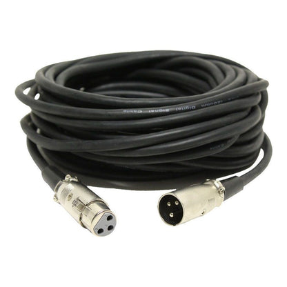 (4) 10 Foot 3-Pin Male to Female DMX Cables