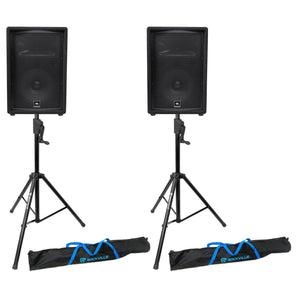 (2) JBL JRX212 1000 Watt 12" Passive DJ PA Speakers+(2) Crank-Up Speaker Stands