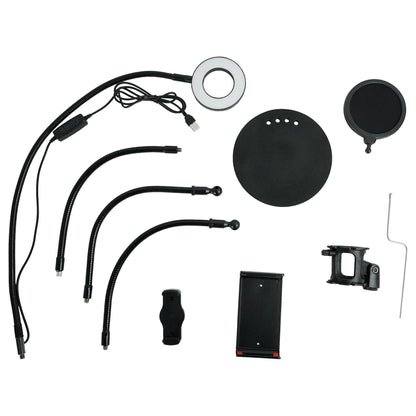 Conference Room/Work From Home Desk Light w/Mic + Phone + Tablet Stand
