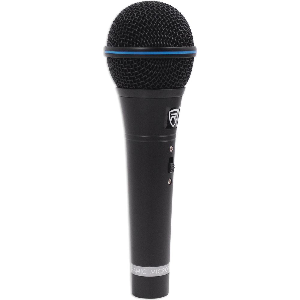 (2) RMM-XLR Dynamic Cardioid Metal Microphones w/ XLR Cables + RVMIC1 Stands