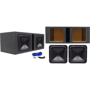 (2) MTX S6510-44 10" 1000 Watt RMS Car Audio Subwoofers+Vented Sub Box Enclosure