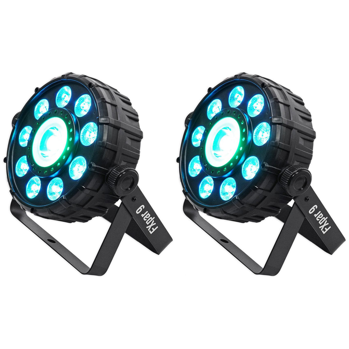 FX Par 9 Multi-Effect LED Par Light (2-Pack)