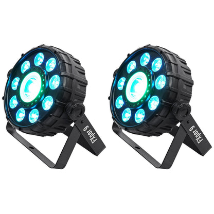 FX Par 9 Multi-Effect LED Par Light (2-Pack)