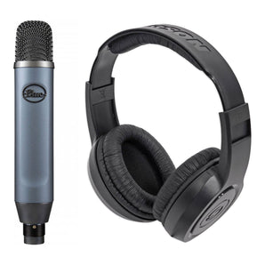 Blue Ember Side-Address Cardioid Condenser Recording Microphone Mic+Headphones