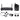 Audio Technica ATW-1101/H System 10 Wireless Headset Mic System+Mackie Monitors