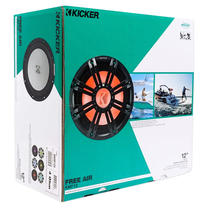 45KMF124 12" Free-Air Marine Subwoofer with 45KMG12W White LED Grille