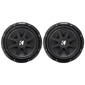 (2) KICKER 43C124 Comp 12" 600 Watt SVC 4-Ohm Car Audio Subwoofers Subs