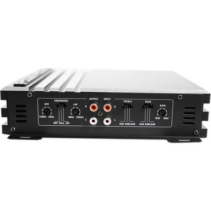 Power Acoustik RE2-1000D 1000 Watt 2-Channel Car Audio Amplifier Amp+Wire Kit
