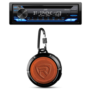 JVC KD-T710BT Car CD Player Stereo Receiver w/USB/Amazon Alexa+Bluetooth Speaker