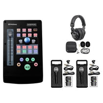 FaderPort V2 DAW Controller with Studio Headphones & Microphones