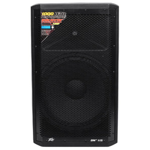 (2) Peavey DM 115 15" 1000 Watt DSP Powered DJ Speakers+Totem Style Stands