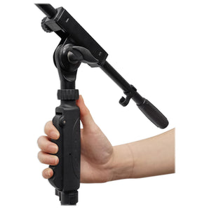 Rockville RVMIC3 Tripod Microphone Stand With Quick Release Hand Clutch & Boom