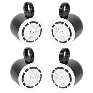 (4) Kenwood KFC-1633MRW 200 Watt 6.5" Marine Boat Wakeboard Tower Speakers