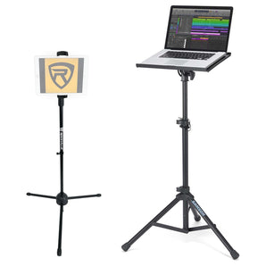 Samson LTS50 Laptop Stand w/ Tripod, Tilt, Grip Surface+Tablet/Smartphone Stand