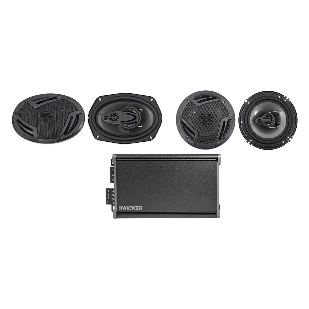 KICKER 46CXA3604T CXA360.4 360w RMS 4-Channel Car Amplifier+6x9"+6.5" Speakers