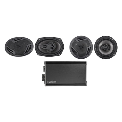 KICKER 46CXA3604T CXA360.4 360w RMS 4-Channel Car Amplifier+6x9"+6.5" Speakers