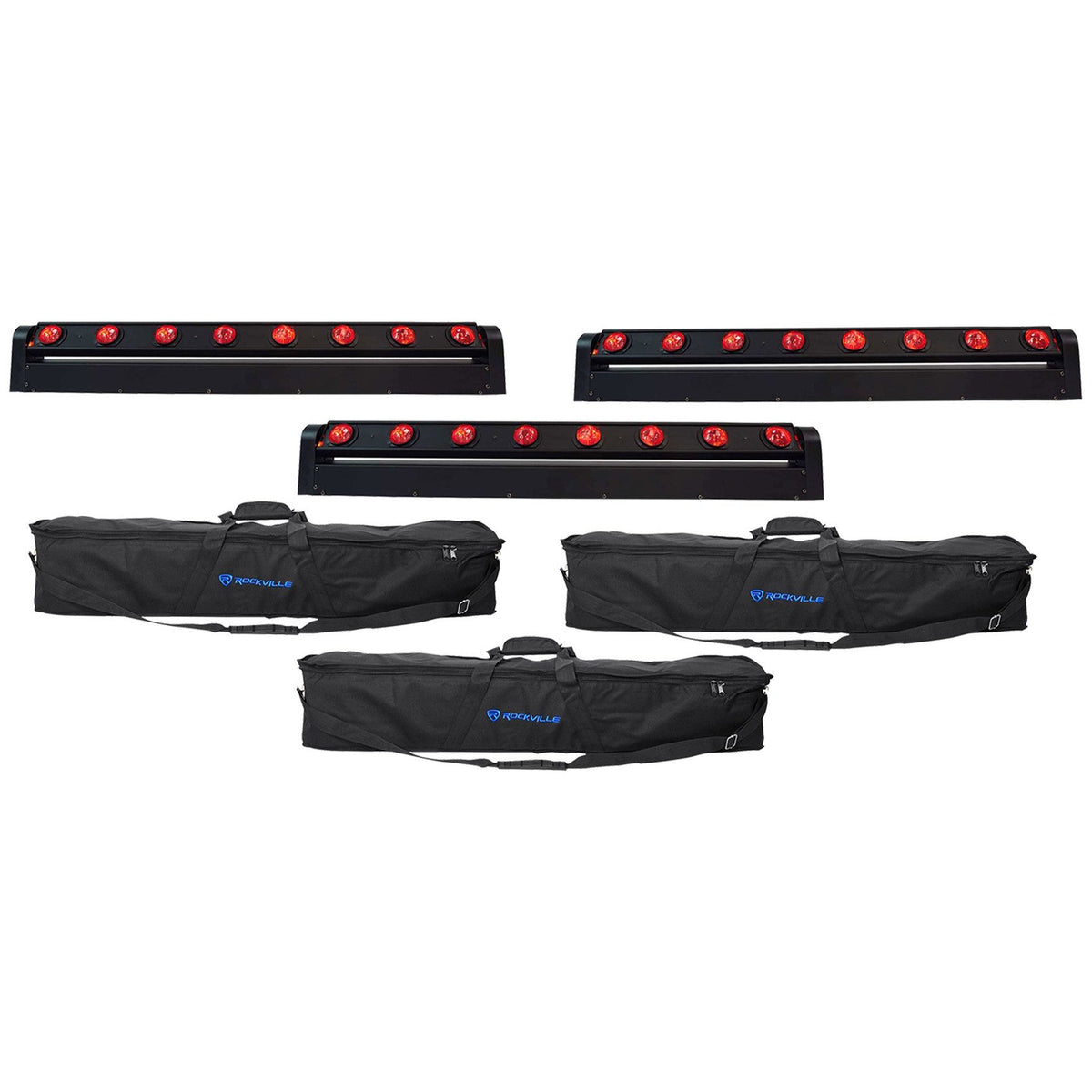 MOTIONSTRIP Light Bar 3-Pack + RLB60 Carry Bags Bundle