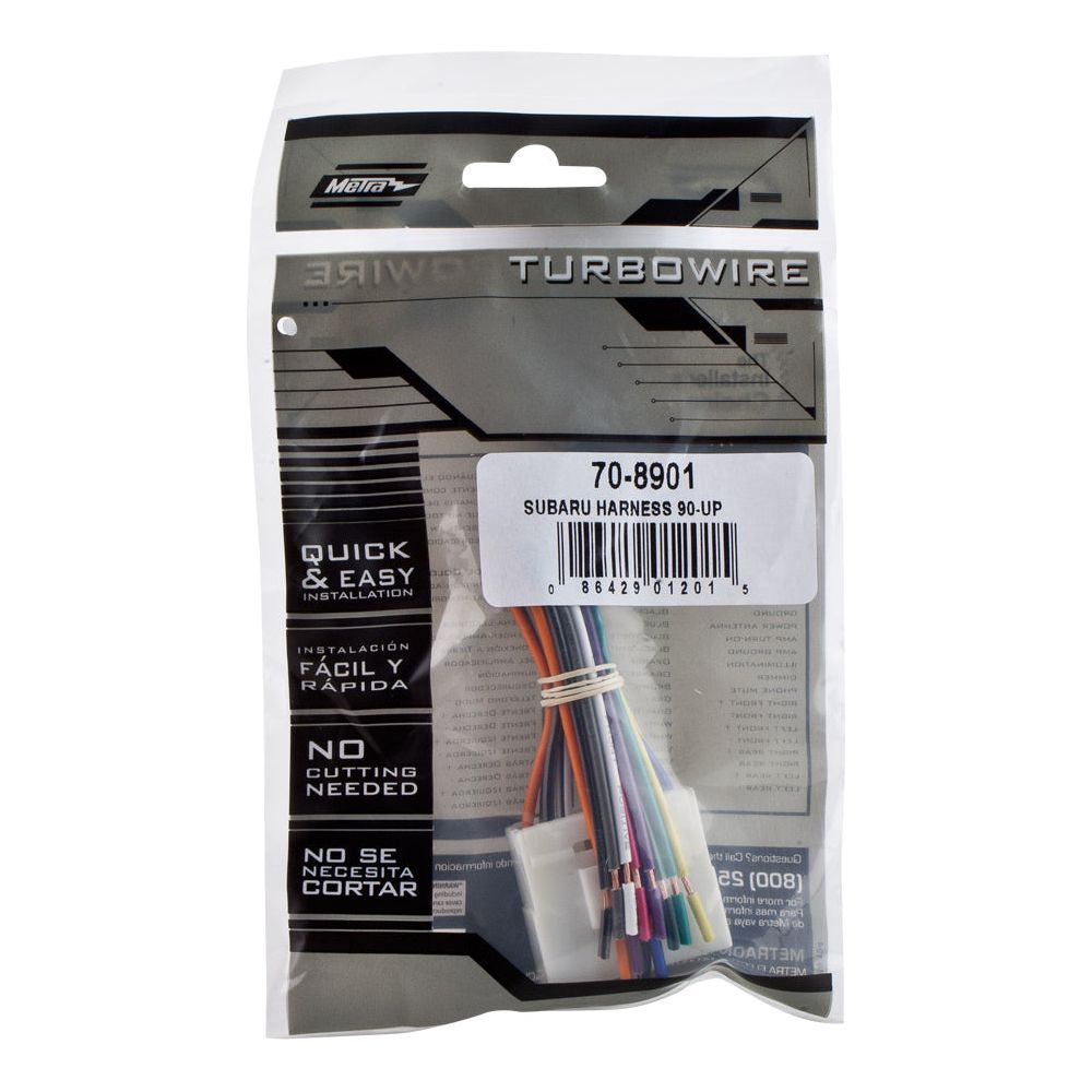 METRA 70-8901 RECEIVER WIRE HARNESS KIT for 1990-UP SUBARU