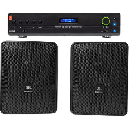 VMA1120 Amplifier + (2) JBL Control 25-1 5.25" Black Speakers